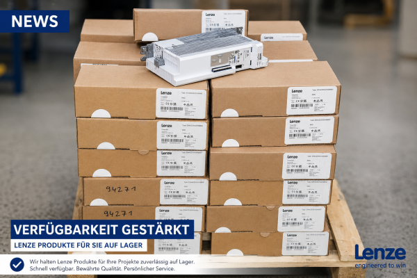 Verfügbarkeit von Lenze Frequenzumrichtern weiter ausgebaut - Lenze i550 &amp; i510 Frequenzumrichter ab Lager | Maschinenbauersatzteile
