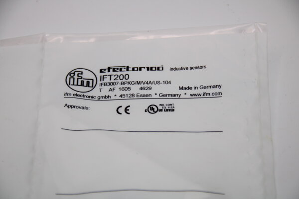IFM IFT200 (IFB3007-BPKG/M/V4A/US-104) Induktiver Sensor