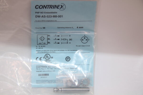 CONTRINEX DW-AS-523-M8-001 Induktiver Näherungsschalter