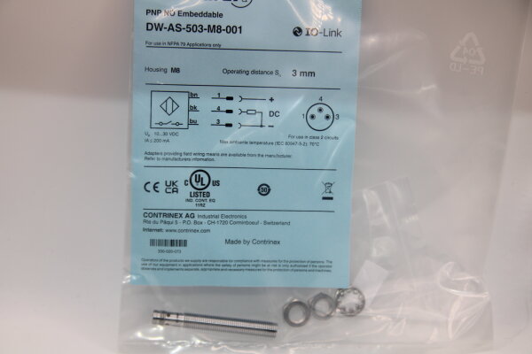 CONTRINEX  DW-AS-503-M8-001 Induktiver Näherungsschalter