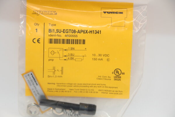 TURCK Bi1,5U-EGT08-AP6X-H1341 Induktiver Sensor