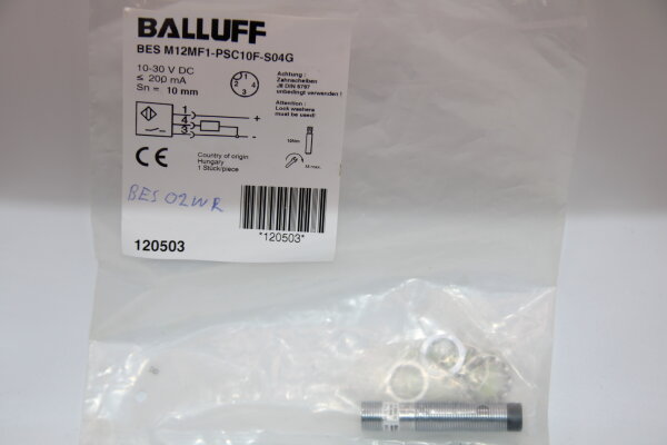 BALLUFF BES M12MF1-PSC10F-S04G Induktiver Sensor
