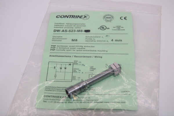 CONTRINEX DW-AS-523-M8 Induktiver Näherungsschalter