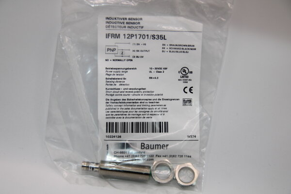 BAUMER IFRM 12P3701/S35L Induktiver Sensor