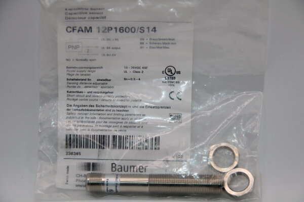 BAUMER CFAM 12P1600/S14 Kapazitiver Sensor
