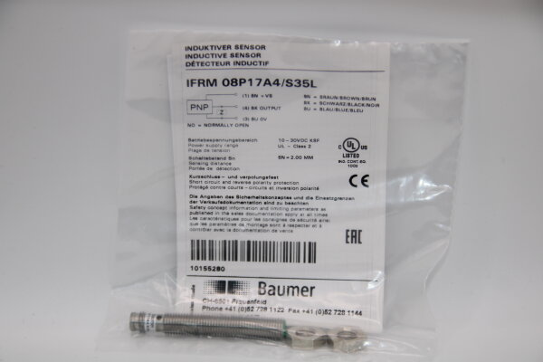 BAUMER IFRM 08P17A4/S35L Induktiver Sensor