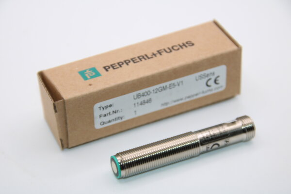 PEPPERL+FUCHS UB400-12GM-E5-V1-(114846) Ultraschall-Sensor