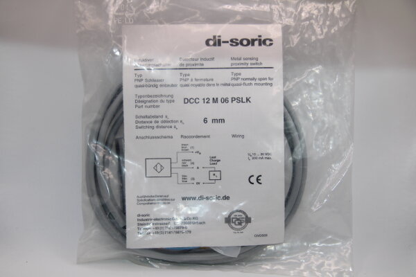 DI-SORIC DCC-12-M-06-PSLK Induktiver-Nährungsschalter
