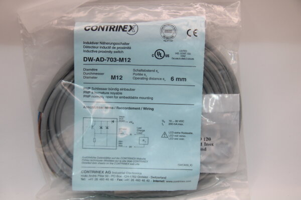 CONTRINEX  DW-AD-703-M12 Induktiver-Näherungsschalter