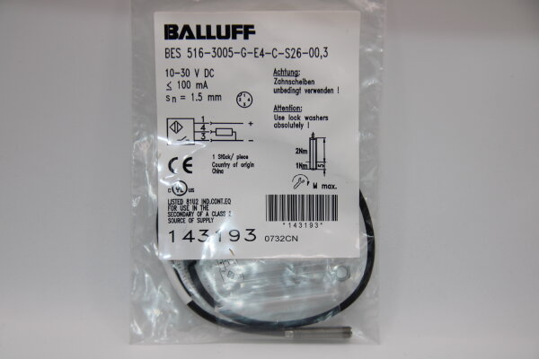 BALLUFF BES-516-3005-G-E4-C-S26-00,3-(1431939  Induktiver-Sensor