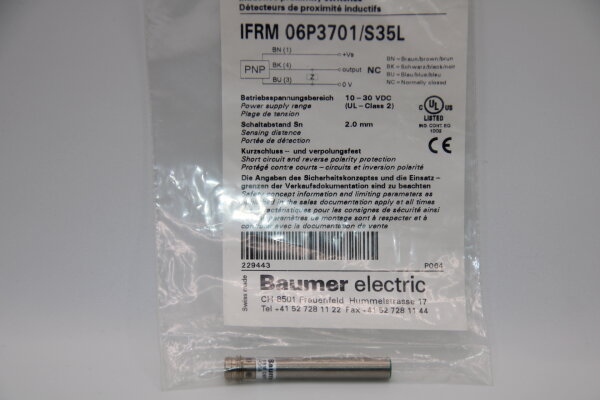 BAUMER IFRM-06P3701/S35L  Induktiver-Sensor