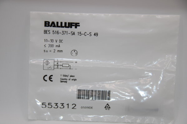 BALLUFF BES-516-371-SA-15-C-S49- (553312) Induktiver-Sensor