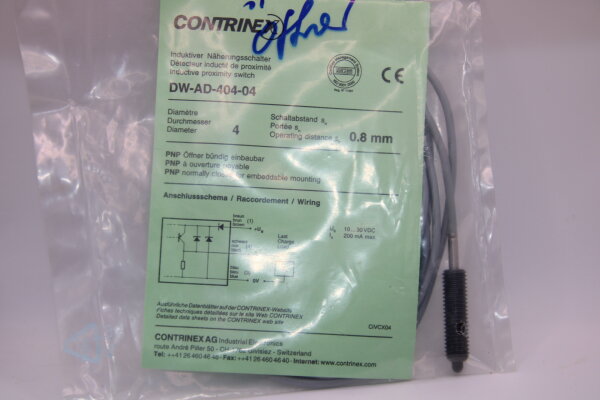 CONTRINEX  DW-AD-404-04 Induktiver-Näherungsschalter