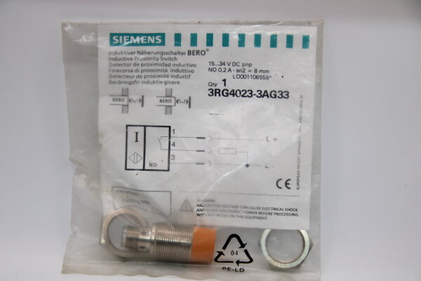 SIEMENS 3RG4023-3AG33 Induktiver Sensor