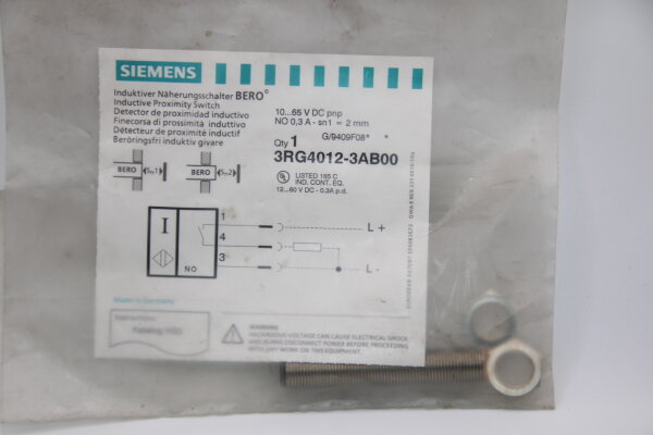 SIEMENS 3RG4012-3AB00 Induktiver-Sensor