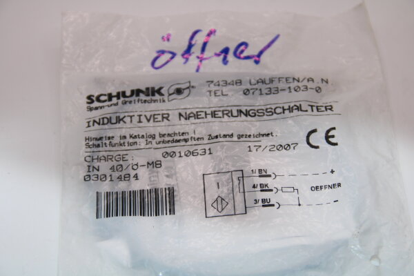 SCHUNK IN-40/Ö-M8 Induktiver-Näherungsschalter