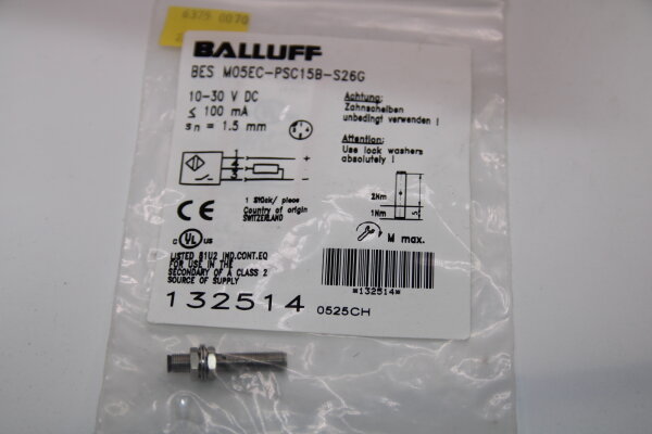 BALLUFF BES-M05EC-PSC15B-S26G Induktiver-Sensor