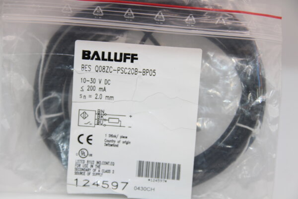 BALLUFF BES-Q08ZC-PSC20B-BP05 Induktiver-Sensor