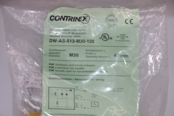 CONTRINEX DW-AS-513-M30-120 Induktiver-Näherungsschalter