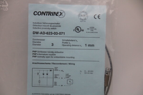 CONTRINEX DW-AD-623-03-071 Induktiver-Näherungsschalter