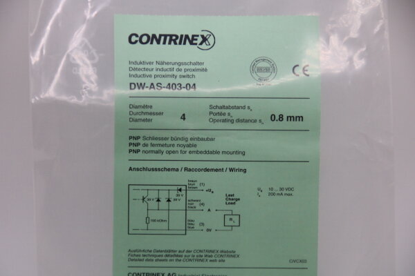CONTRINEX DW-AS-403-04 Induktiver-Näherungsschalter