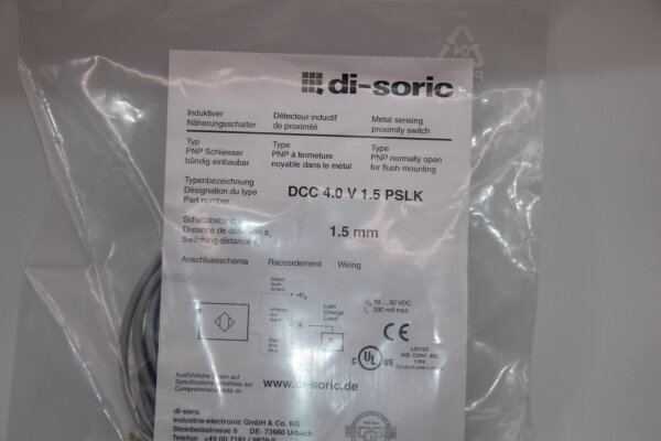 DI-SORIC DCC4.0V1.5PSLK Induktiver-Nährungsschalter