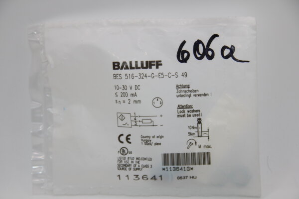 BALLUFF BES-516-324-G-E5-C-S49-(113641)  Induktiver-Sensor