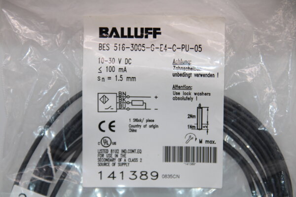 BALLUFF BES-516-3005-G-E4-C-PU-05 Induktiver-Sensor