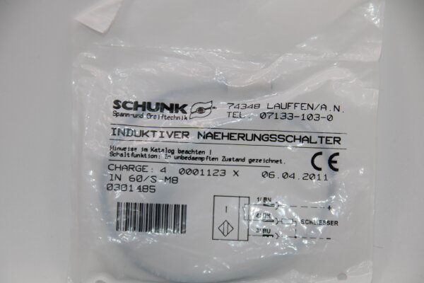 SCHUNK 0301485 Induktiver-Näherungsschalter