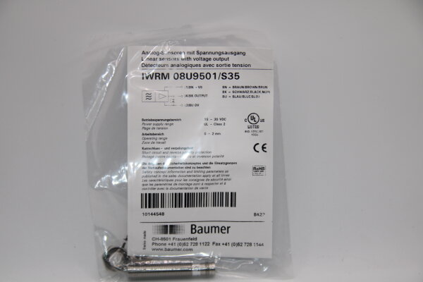 BAUMER IWRM-08U9501/S35 Induktiver-Abstandssensor