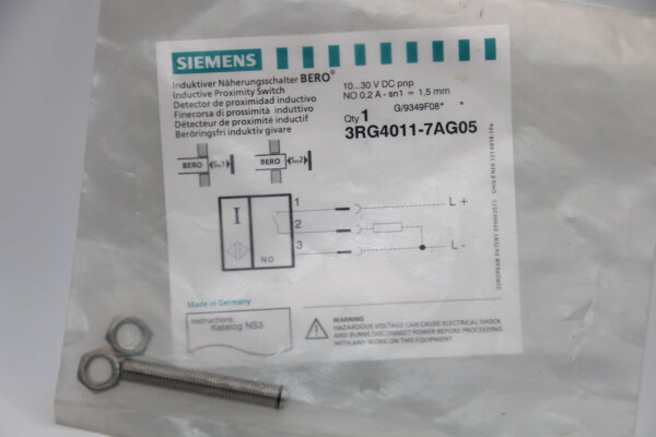 SIEMENS 3RG4011-7AG05  Induktiver-Näherungsschalter