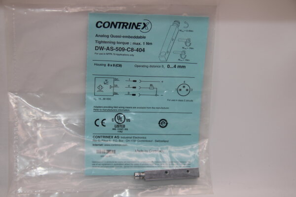 CONTRINEX DW-AS-509-C8-404 Induktiver-Näherungsschalter