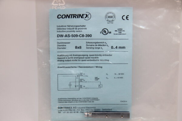 CONTRINEX DW-AS-509-C8-390 Induktiver-Näherungsschalter