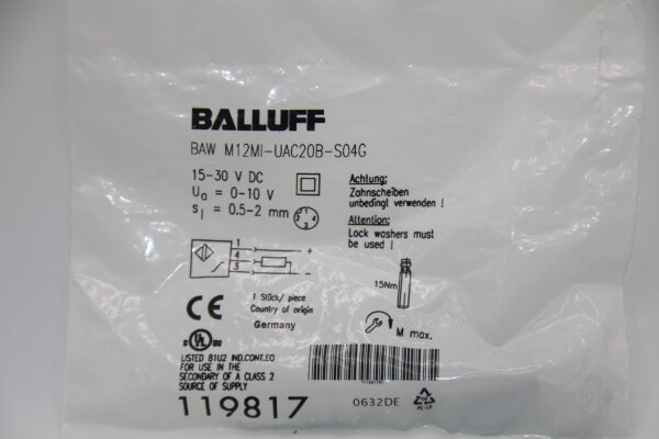 BALLUFF BAW-M12MI-UAC20B-S04G Induktiver-Sensor