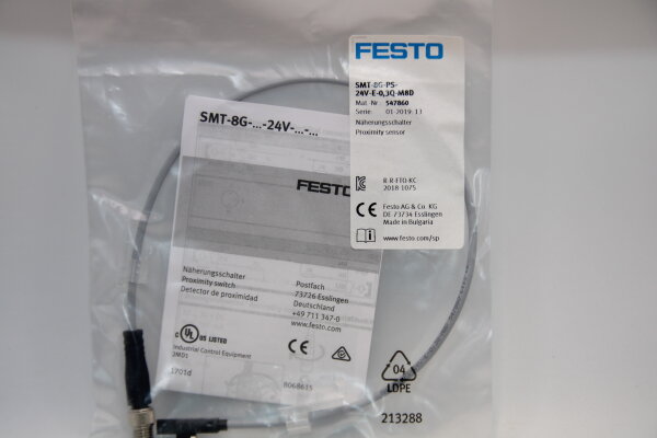 FESTO SMT-8G-PS-24V-E-0,3Q-M8D-(547869) Näherungsschalter