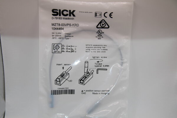 SICK MZT8-03VPS-KRD-(1044464) Zylindersensor