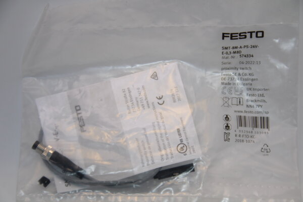 FESTO SMT-8M-A-PS-24V-E-0,3-M8D-(574334) Näherungsschalter