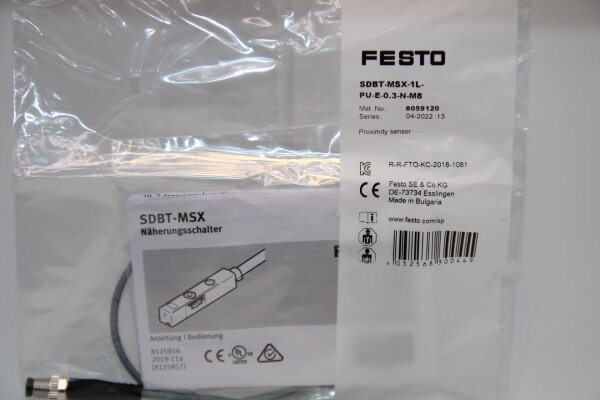 FESTO SDBT-MSX-1L-PU-E-o,3-N-M8-(8059120) Näherungsschalter