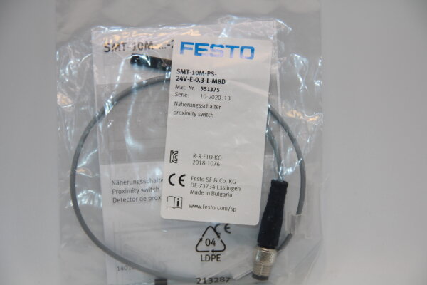 FESTO SMT-10M-PS-24V-E-0,3-L-M8D-(551375) Näherungsschalter