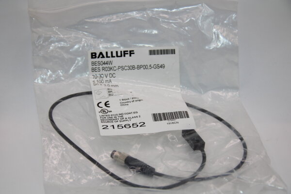 BALLUFF BES R03KC-PSC30B-BP00,5-GS49 Induktiver-Sensor