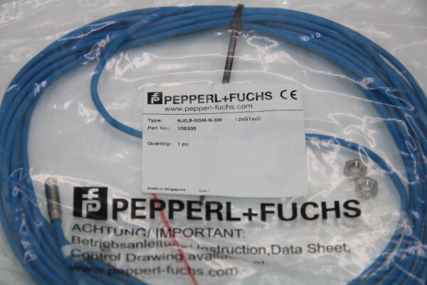 PEPPERL+FUCHS NJ0,8-5GM-N-5M Induktiver_Sensor