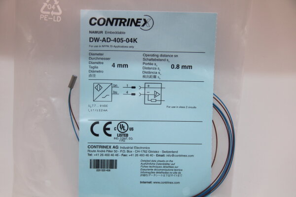 CONTRINEX DW-AD-405-04K Induktiver-Näherungsschalter