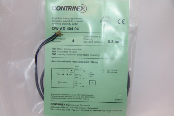 CONTRINEX  DW-AD-404-04 Näherungsschalter