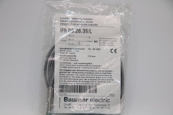 BAUMER IFR06.26.35/L induktiver-Sensor