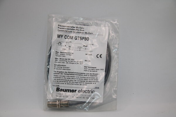 BAUMER MY-COM-G75P80 Präzisionsschalter