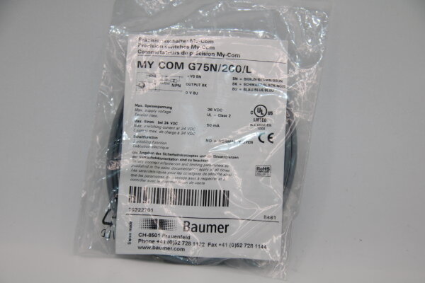 BAUMER MY-COM-G75N/200/L Präzisionsschalter