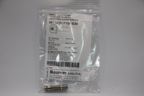BAUMER MY-COM-F100/S35 Präzisionsschalter