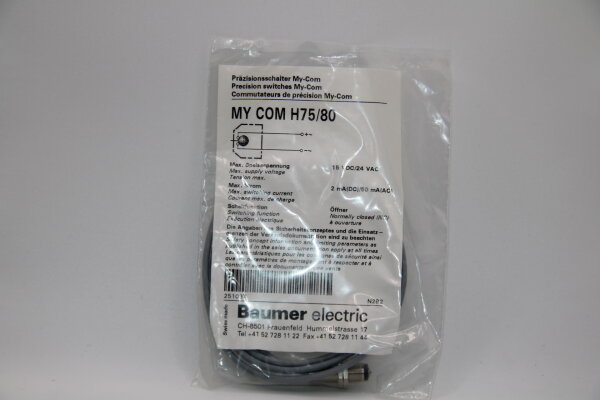 BAUMER MY-COM-H75/80 Präzisionsschalter