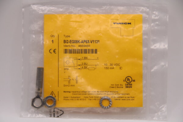 TURCK Bi2-EG08K-AP6X-V1131 Induktiver-Sensor