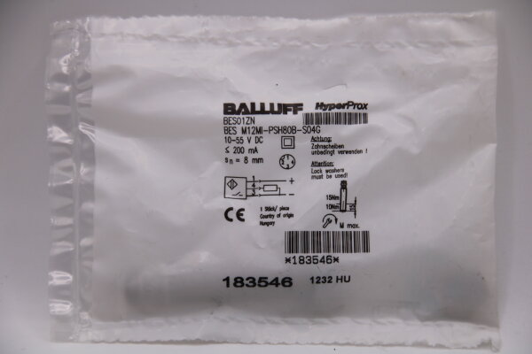 BALLUFF BES-M12MI-PSH80B-S04G Induktiver-Sensor